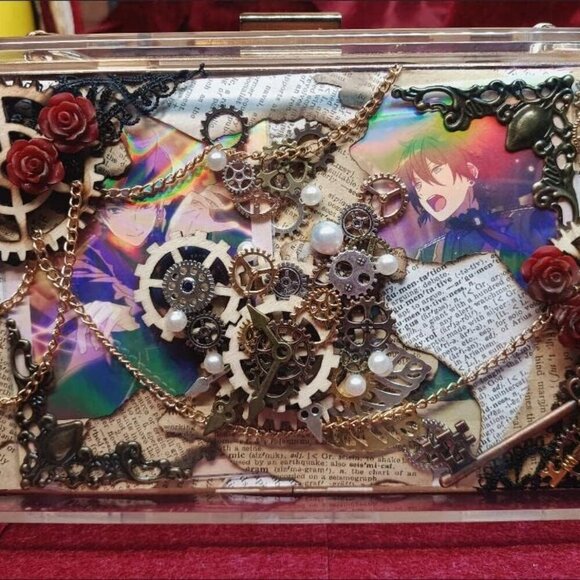 2Pack Acrylic Clear Clutch purses Stadium and Concert Approved Party Bag